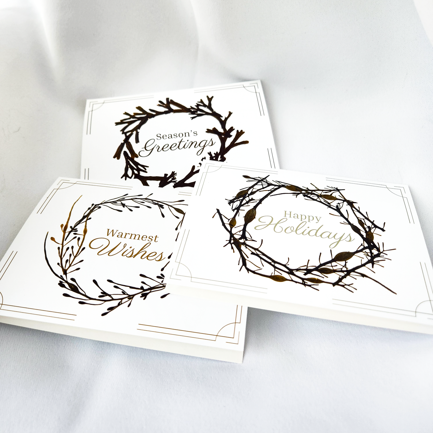 *Christmas/Holiday Card Pack (Set of 3) - Seaweed Greeting Cards